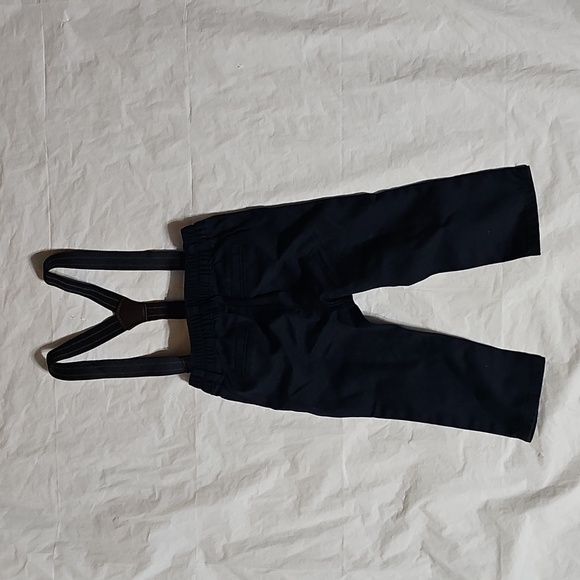 The Children's Place Baby Boys Size 9-12 Months Blue Pants with Suspenders Used - Picture 1 of 9
